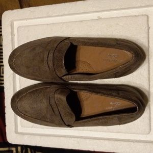 Womens Clark metallic rose ultimate comfort slip-on loafers